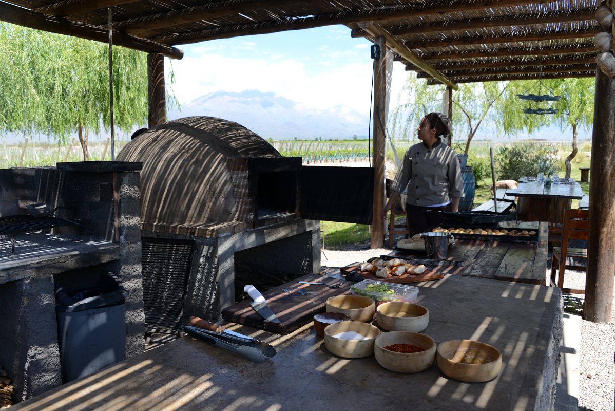 05-04 Followed By  A Snack From The Clay Oven On Our Tour Of Gimenez Rilli Winery On The Uco Valley Wine Tour Mendoza
